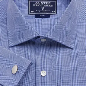 Made 2 Order - Navy Large Prince of Wales Check Poplin