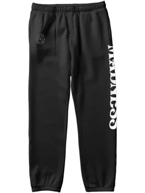 Madness Apparel Over Under Premium Custom Dye Vintage Black Sweat Pants