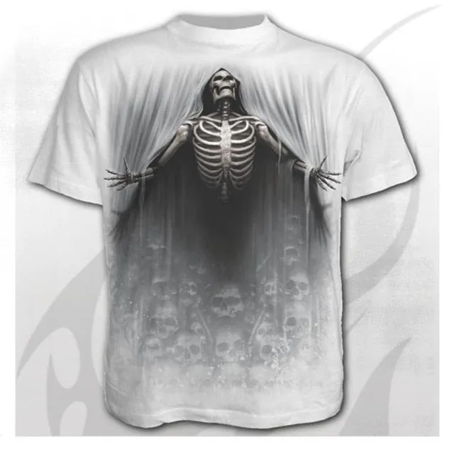 Men Women Children Skull T Shirts Fashion Summer Short Sleeve Ghost Rider Cool T-shirt 3D Print Tops Harajuku Streetwear Tee