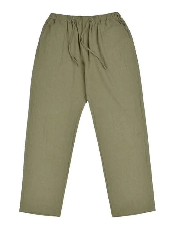 Men's woven all-match linen casual trousers