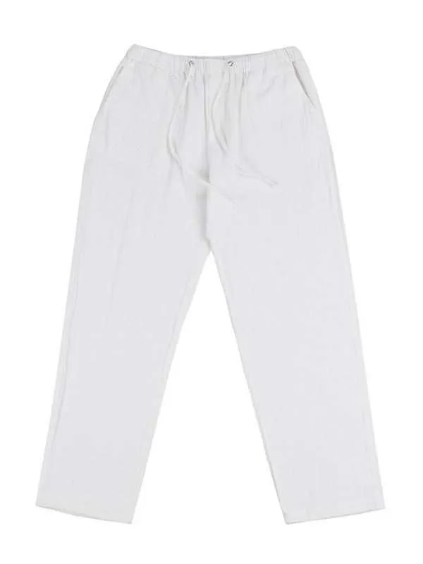 Men's woven all-match linen casual trousers