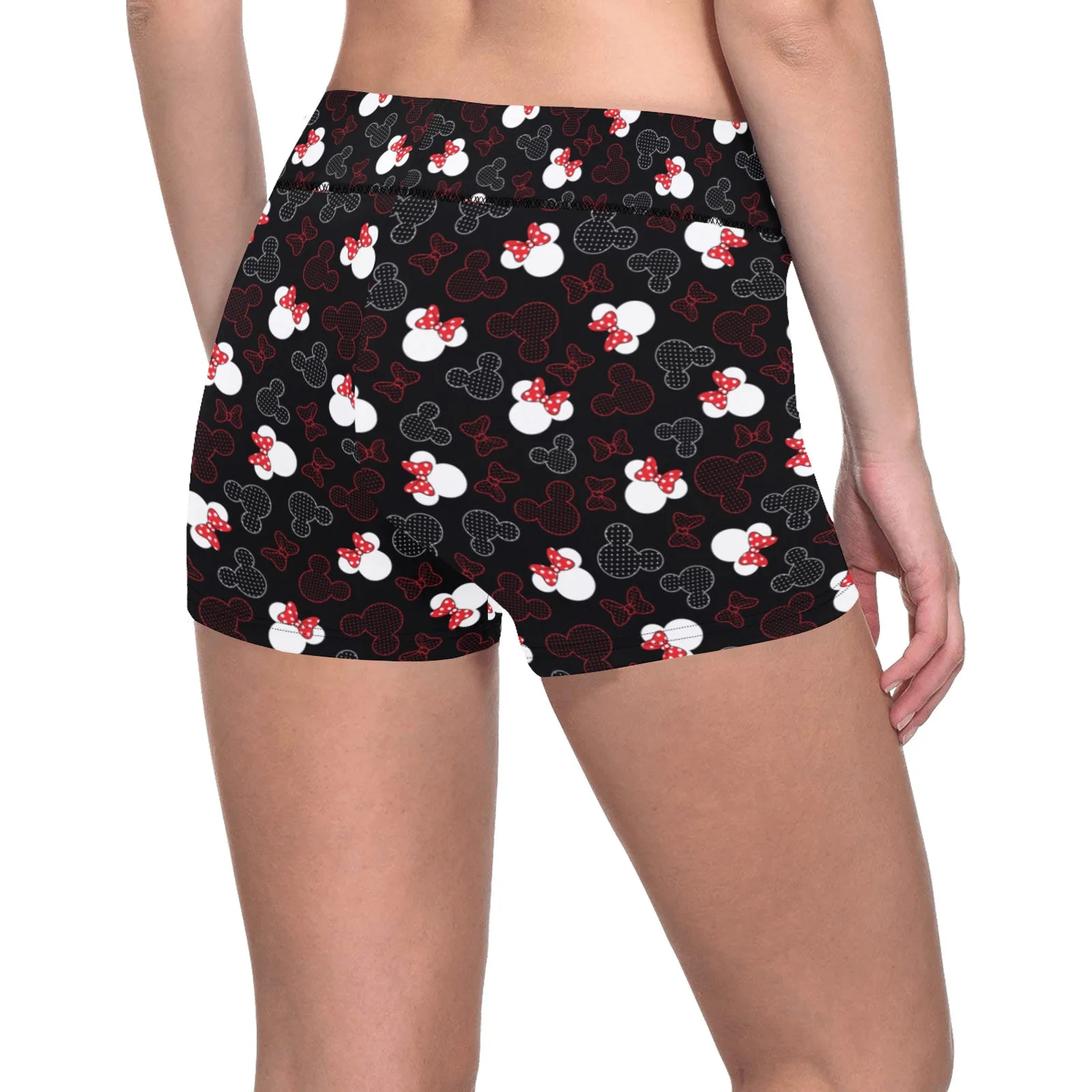 Mickey And Minnie Dots Women's Short Leggings