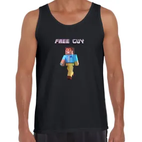 Minecraft Free Guy Funny Movie Typographygraphy Unisex Tank Top