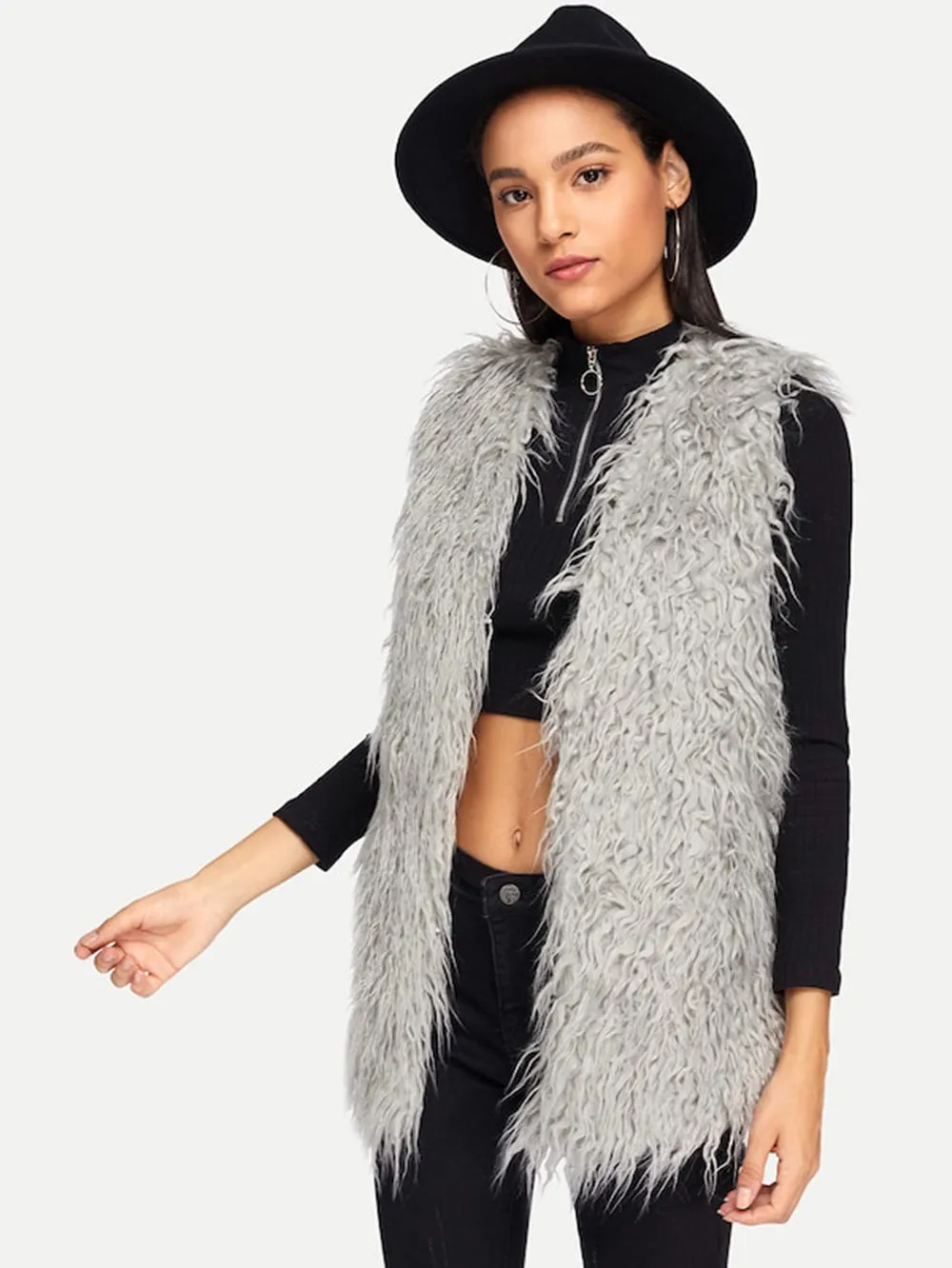 Mongolian Faux Fur Gilet