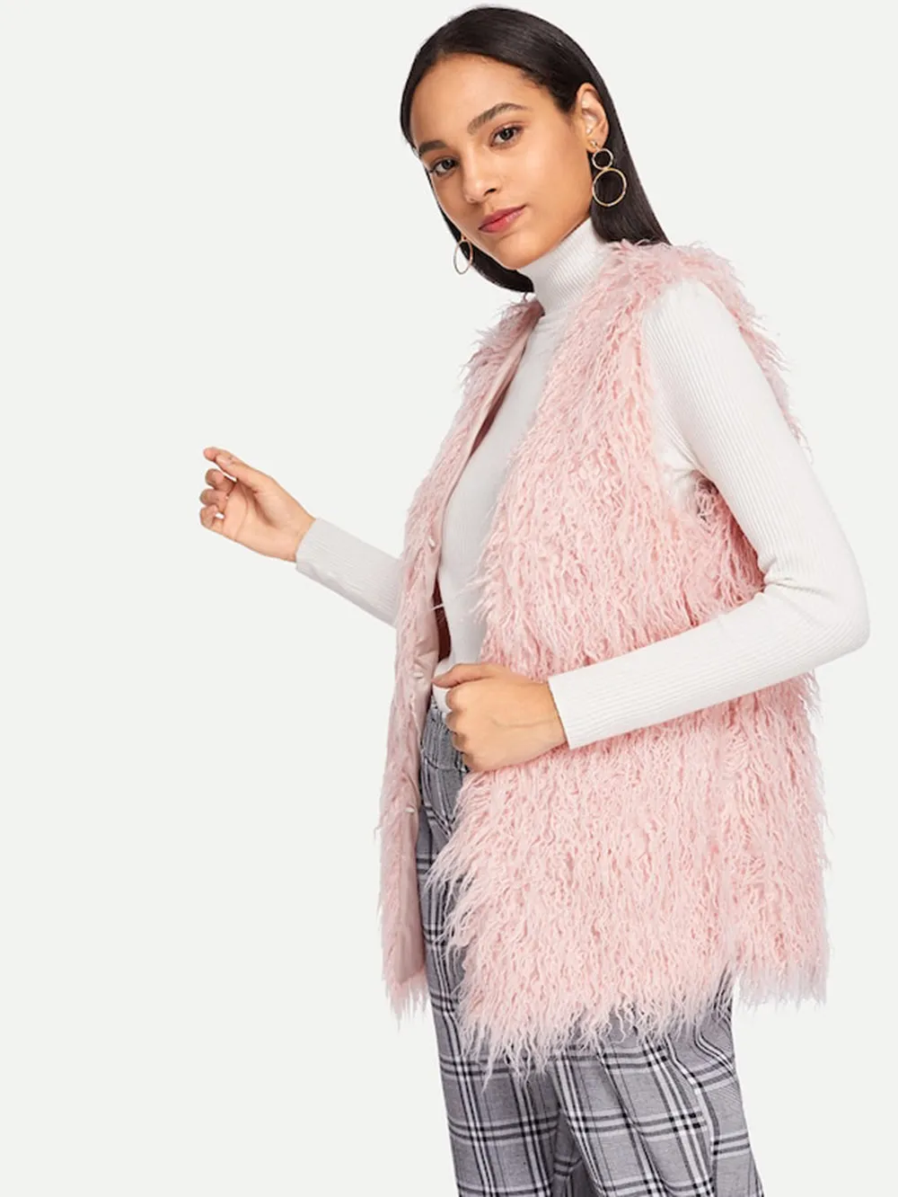 Mongolian Faux Fur Gilet