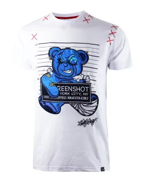 MUGSHOT BEAR TEE-S1170 (WHITE)