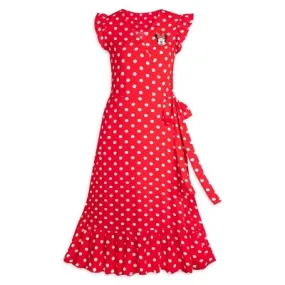 New - Disney Minnie Mouse Women's Ruffled Cap Sleeve Pleated Dress