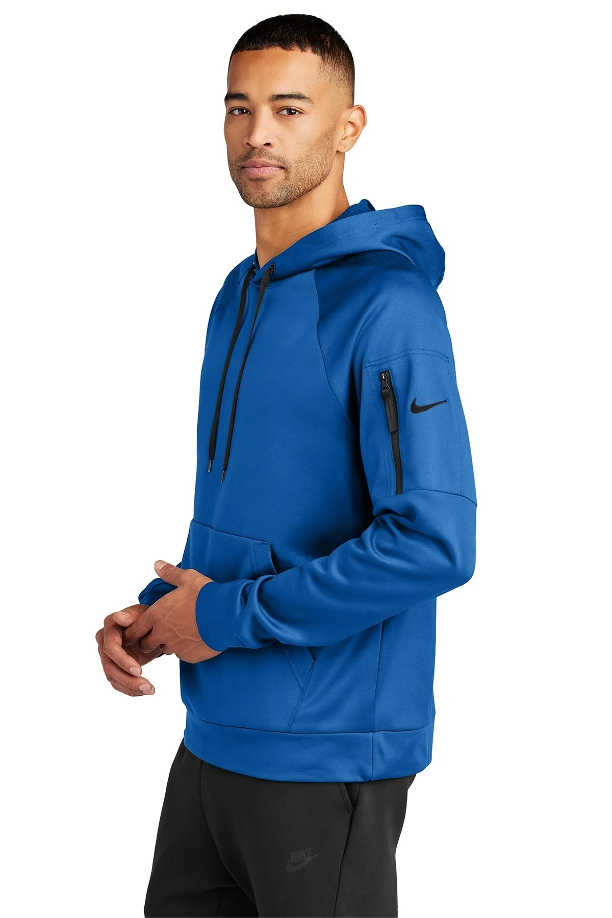 Nike Therma-FIT Pocket Pullover Branded Hoodies, Game Royal