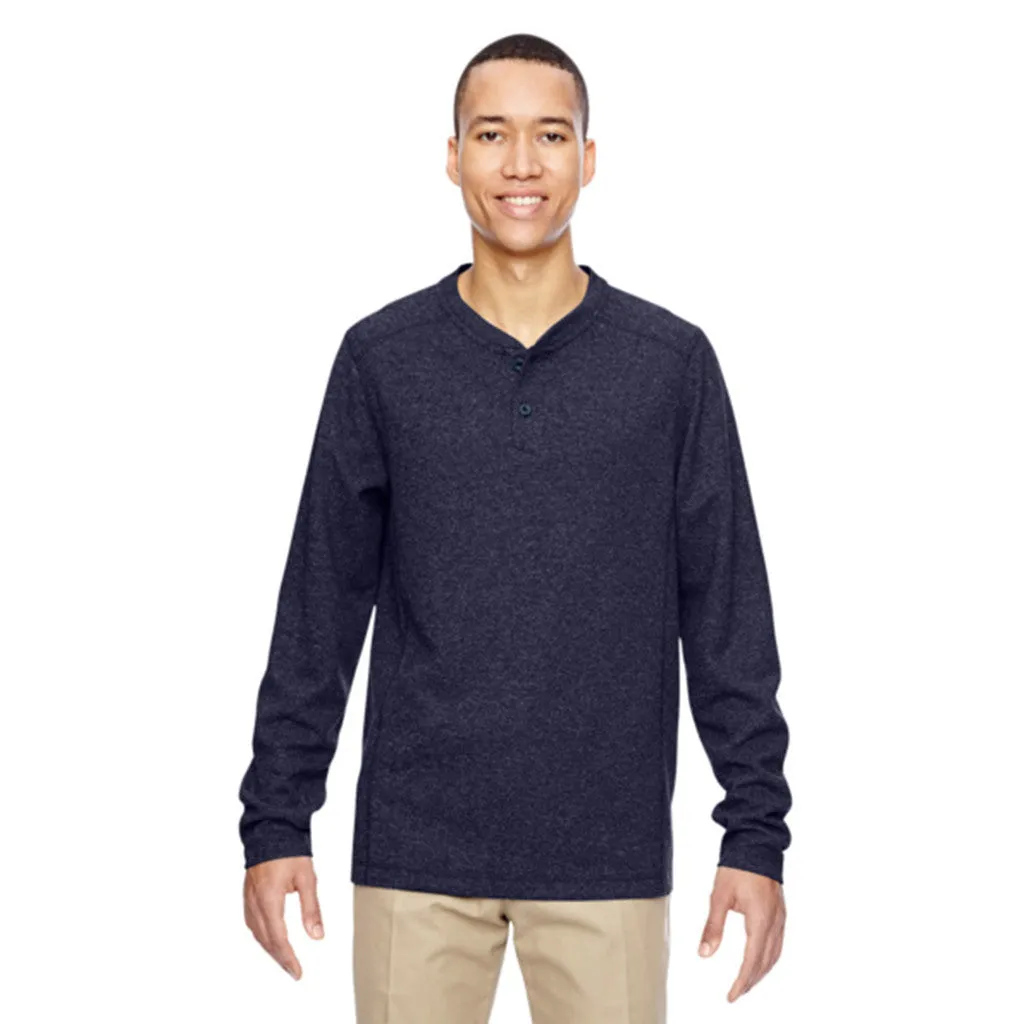 North End Men's Navy Excursion Nomad Performance Waffle Henley