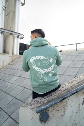 Oat Is The Goat Organic Hoodie - Sage Green