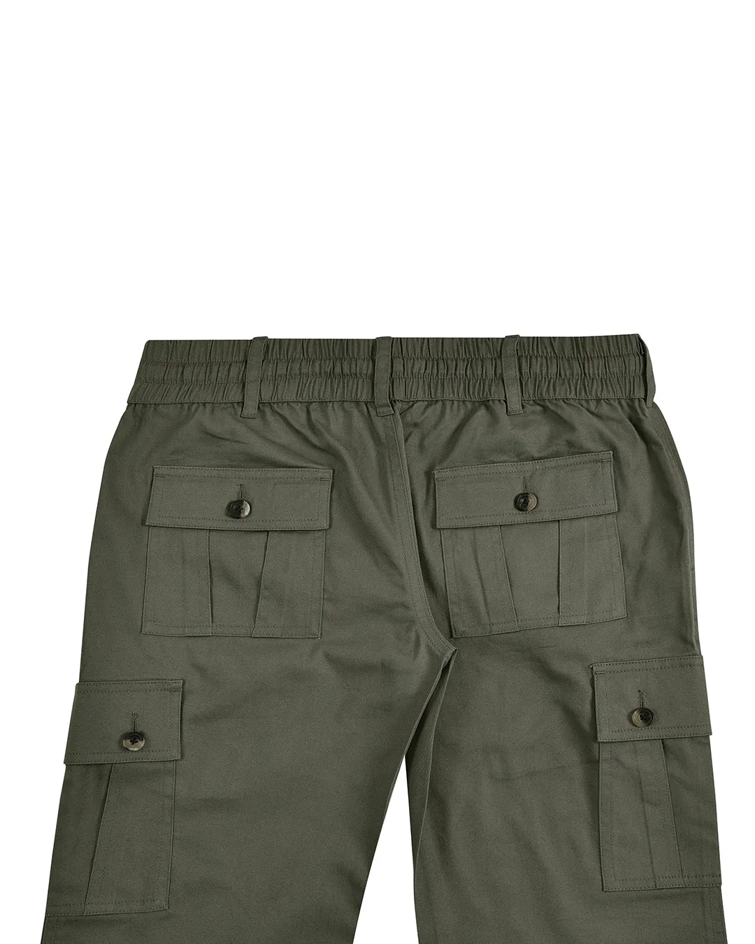 Olive Cotton Cargo Pant