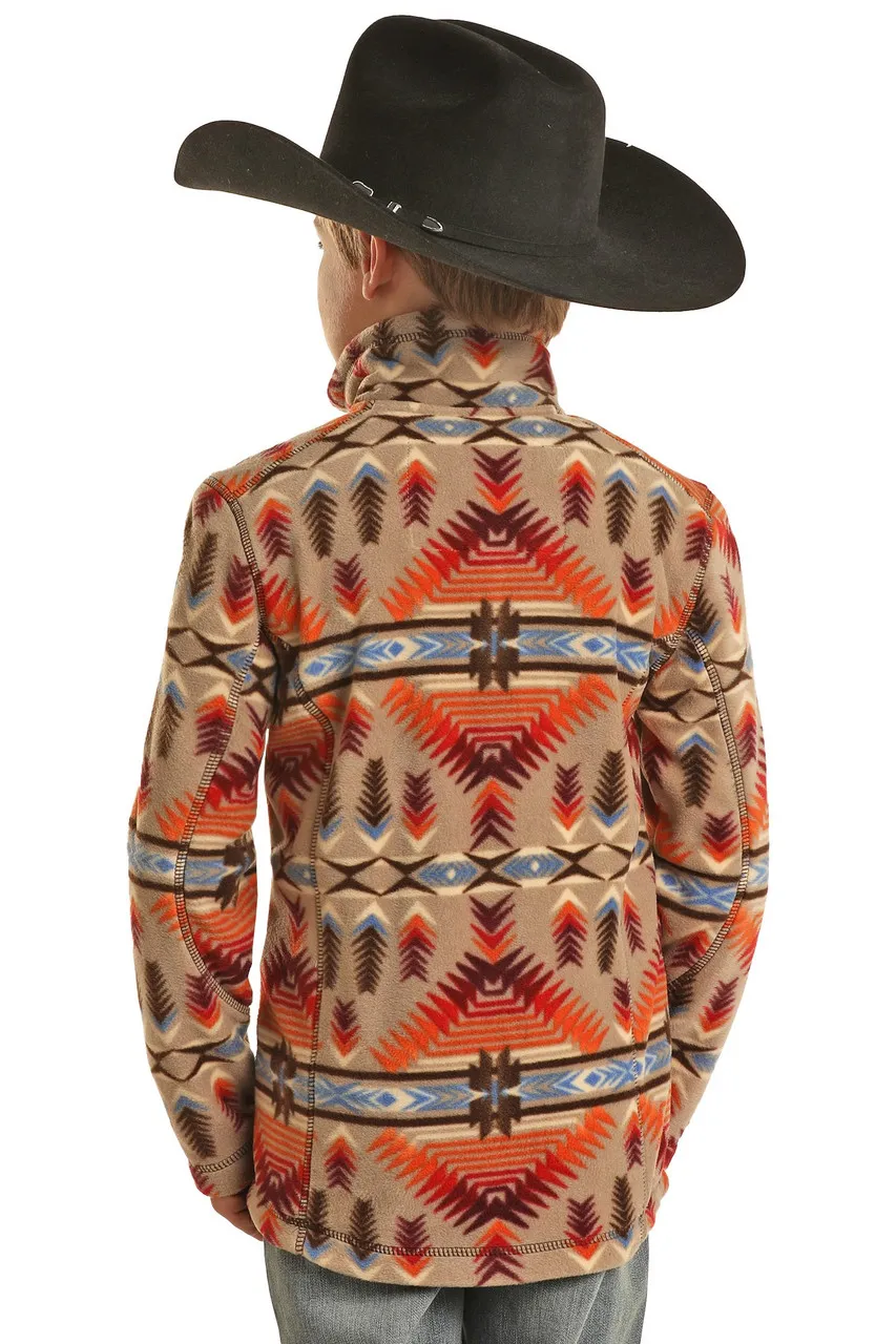 Panhandle Slim Kid's Powder River Aztec Pullover