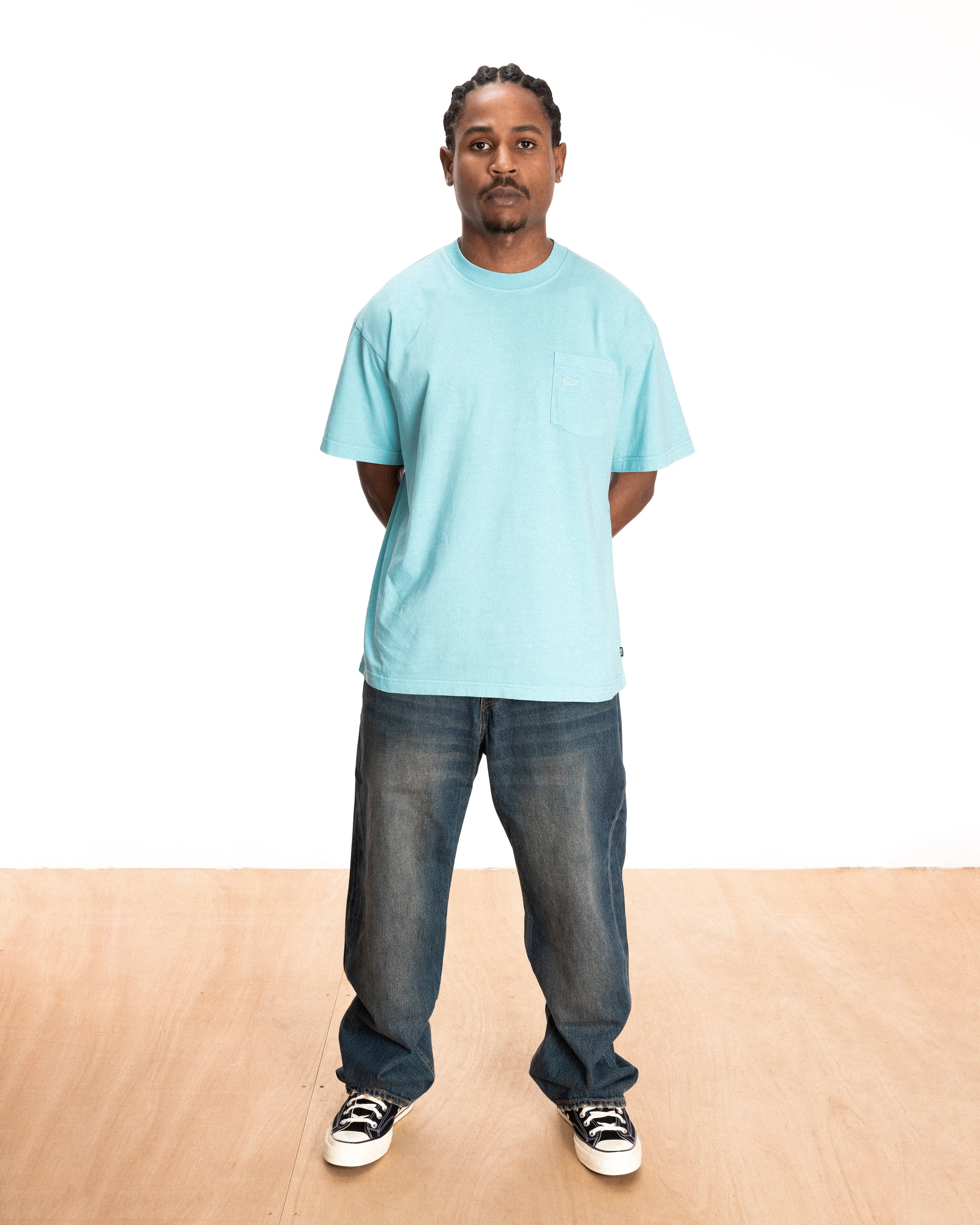 Patta Basic Pocket T-Shirt (Blue Radiance)