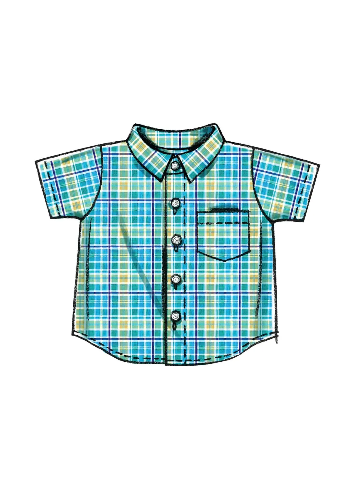 Pattern - Mccall's - M6016 - Infants’ Shirts, Shorts And Pants