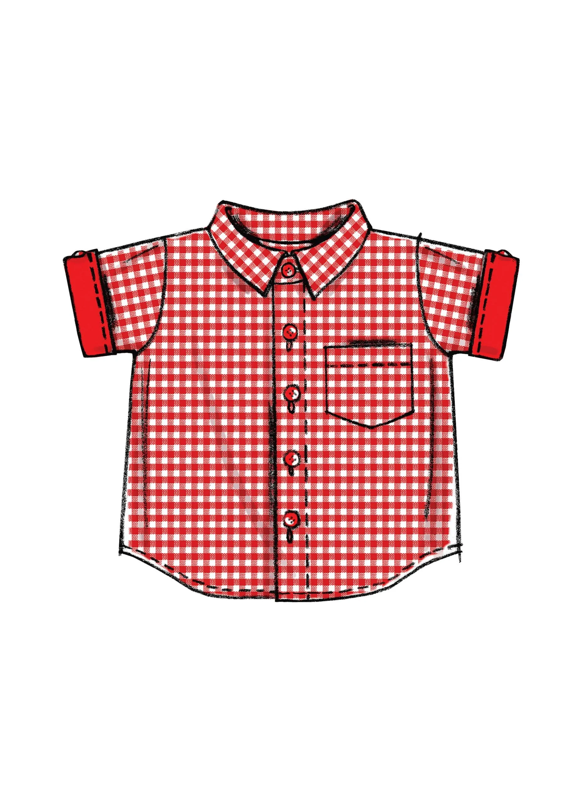 Pattern - Mccall's - M6016 - Infants’ Shirts, Shorts And Pants