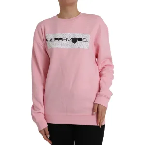 Philippe Model Pink Cotton Logo Long Sleeves Pullover Sweater