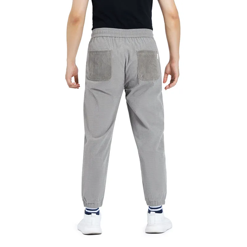 POCKETS CORDUROY DRAWSTRING PANTS