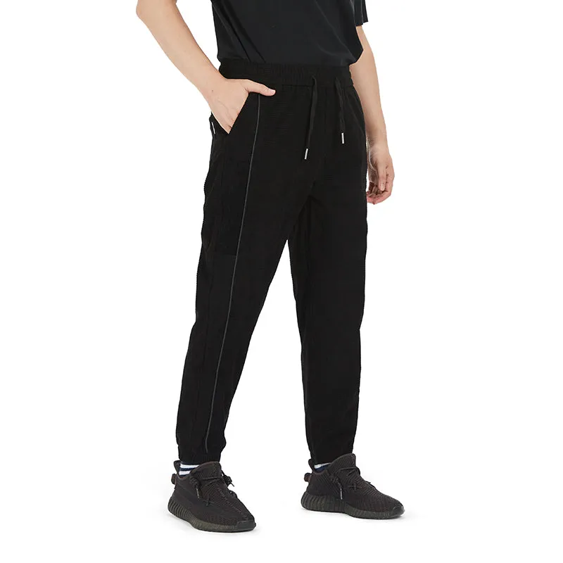 POCKETS CORDUROY DRAWSTRING PANTS