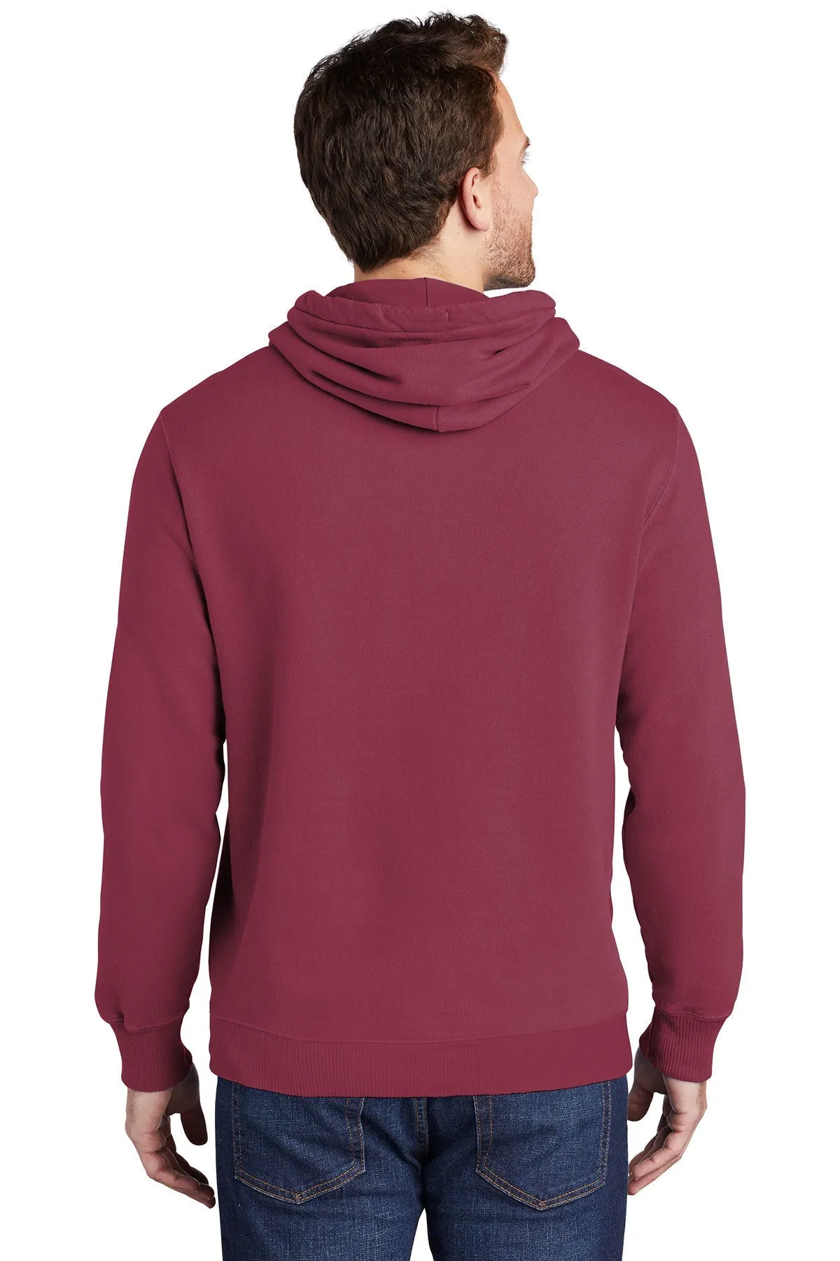 Port & Company Pigment Dyed Customized Hoodies, Merlot