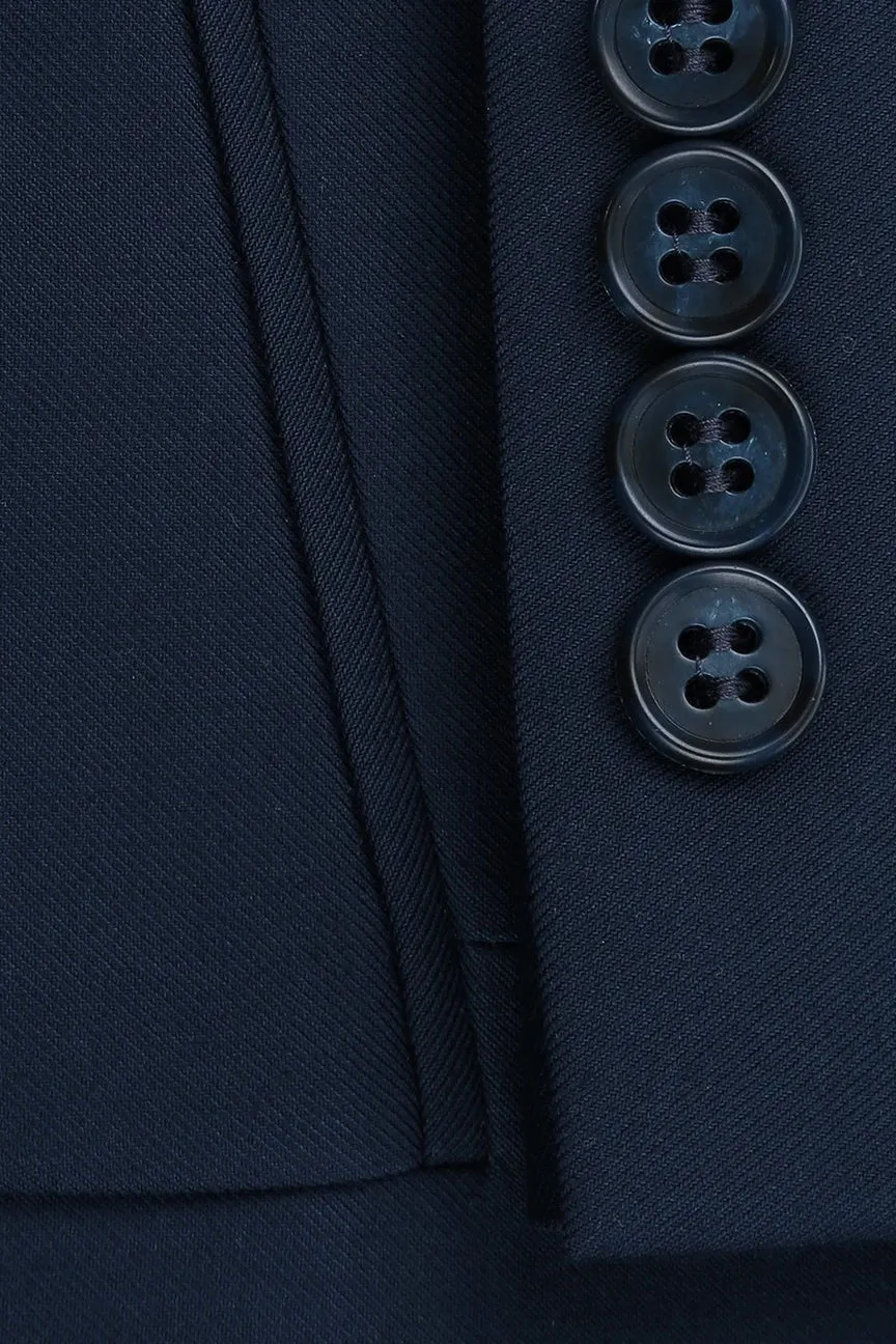 "Rafael" Navy 2-Button Notch Suit (2-Piece Set)