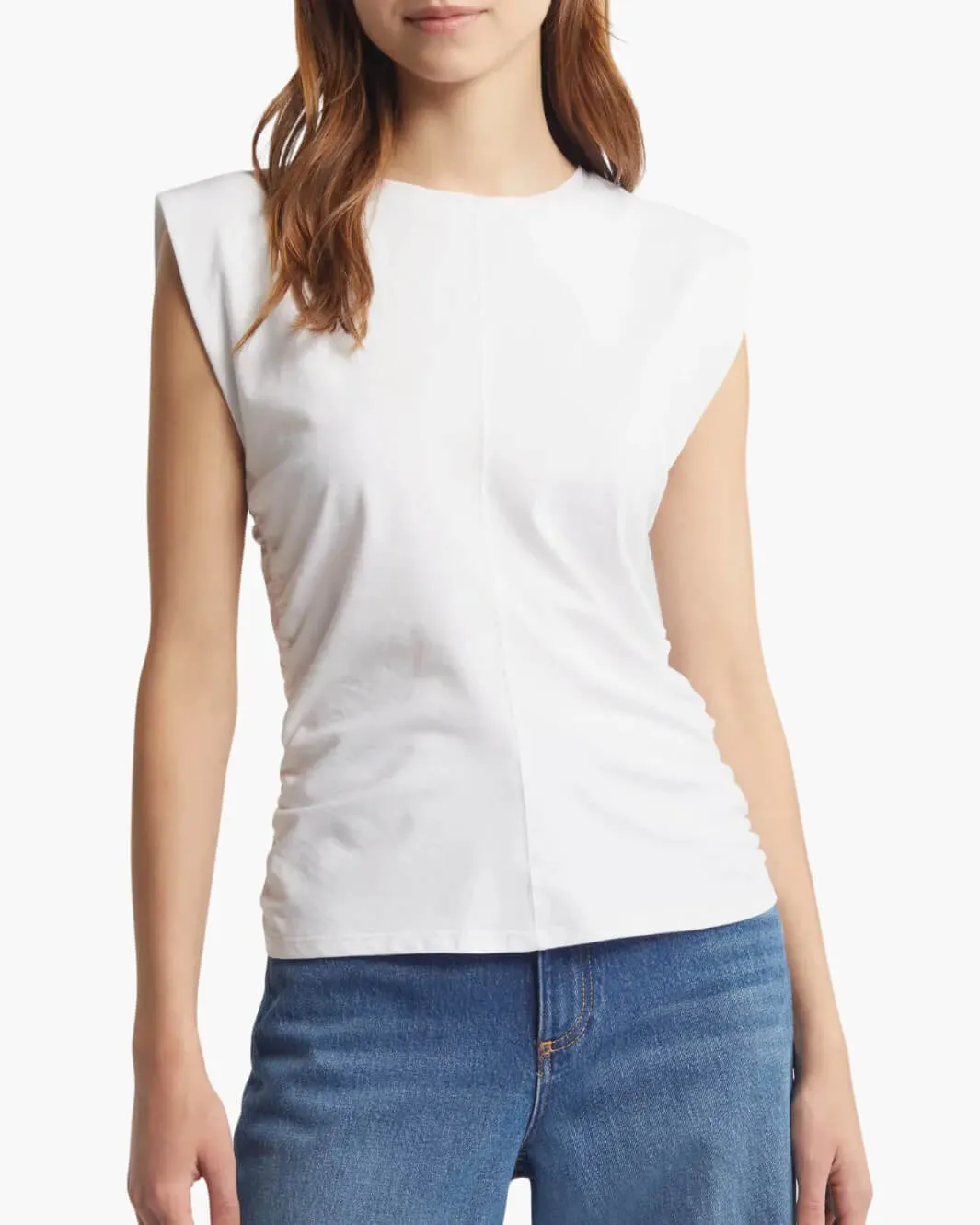 Rag & Bone - Juliet smocked tank in White