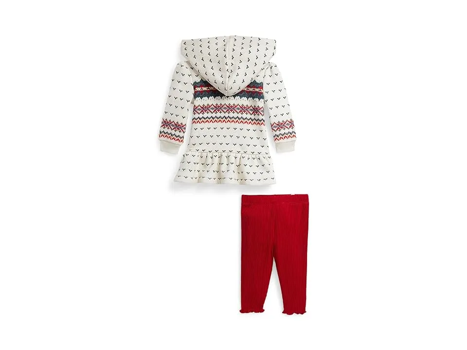 RALPH LAUREN - BABY - Fair Isle Fleece Henley Shirt Leggings Set