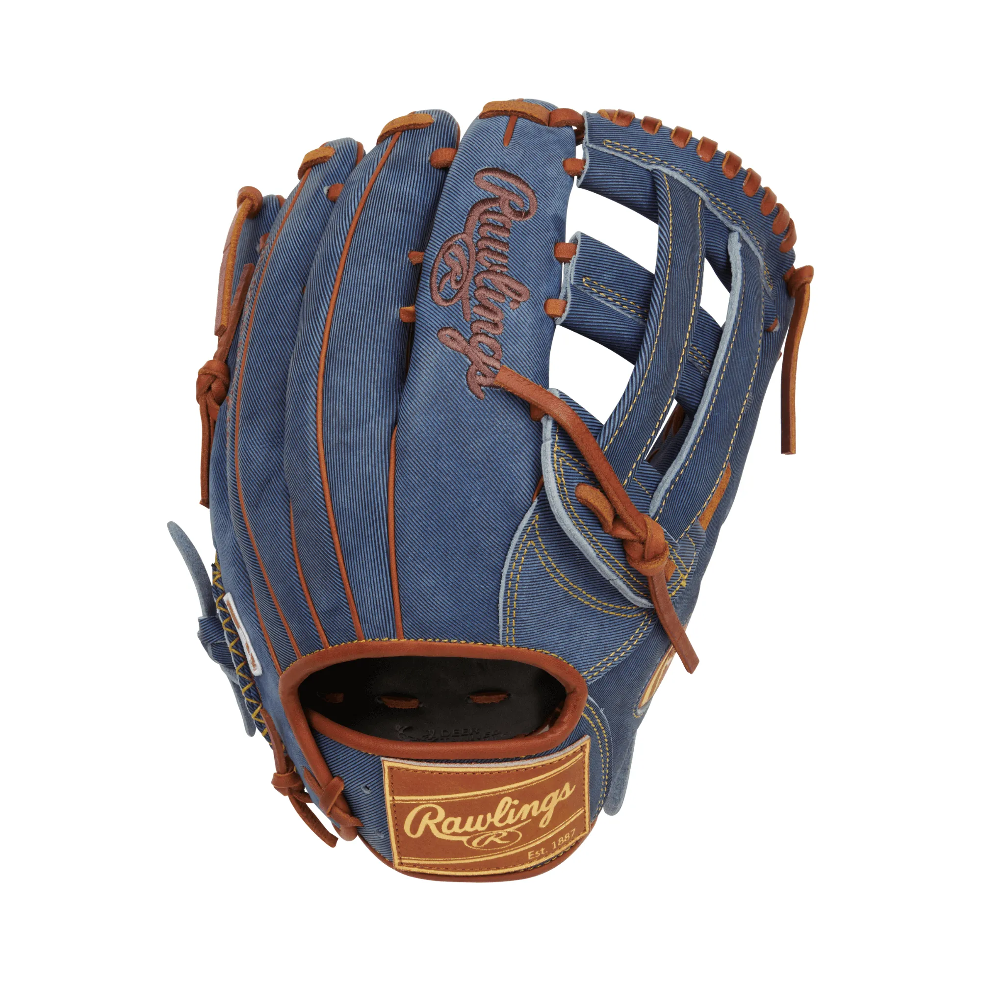 Rawlings Heart of the Hide Pro Label  Denim Edition Outfield Glove 12.75" RHT