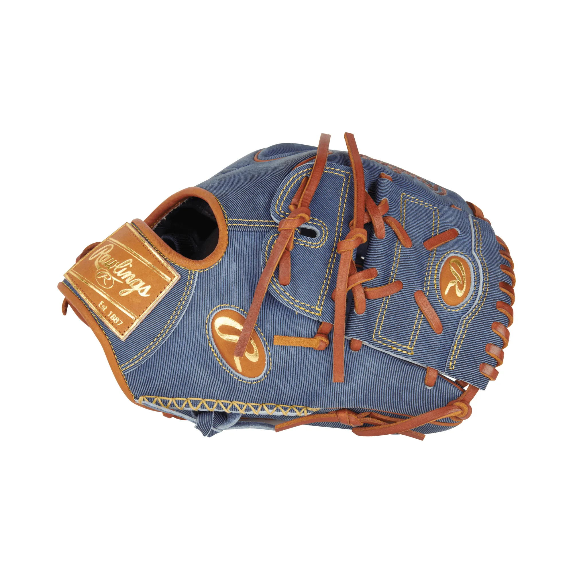 Rawlings Heart of the Hide Pro Label Denim Edition Pitcher Glove 11.75" LHT