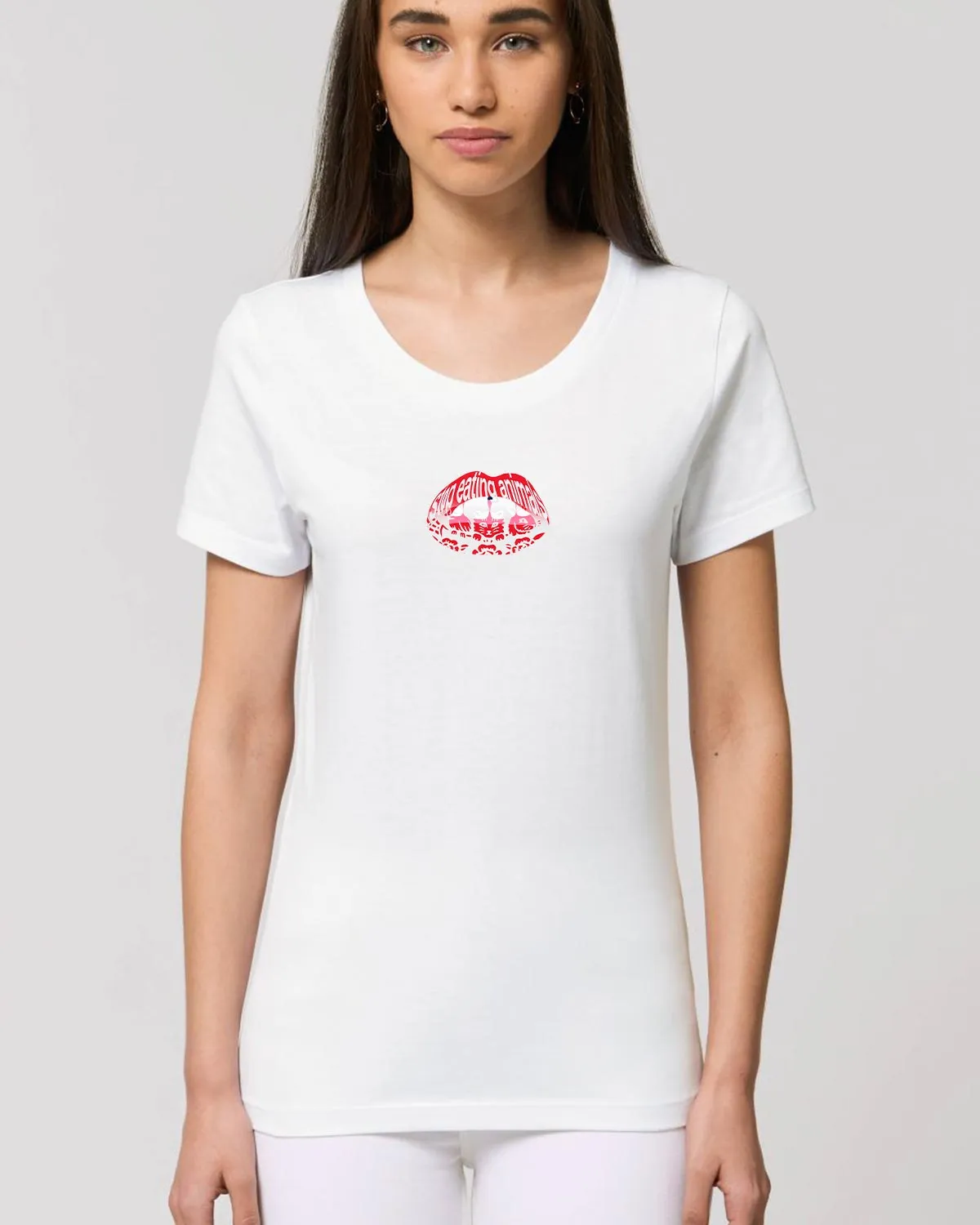 Read My Lips - Femme Tee - White