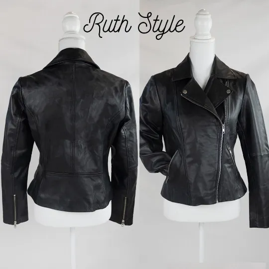 (Real Leather) Personalized Bridal Leather Jacket