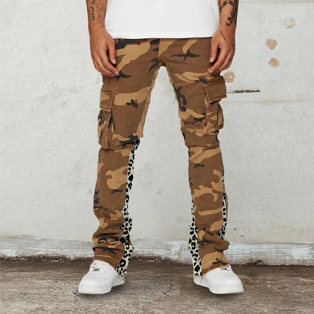 Retro hip hop street work jeans