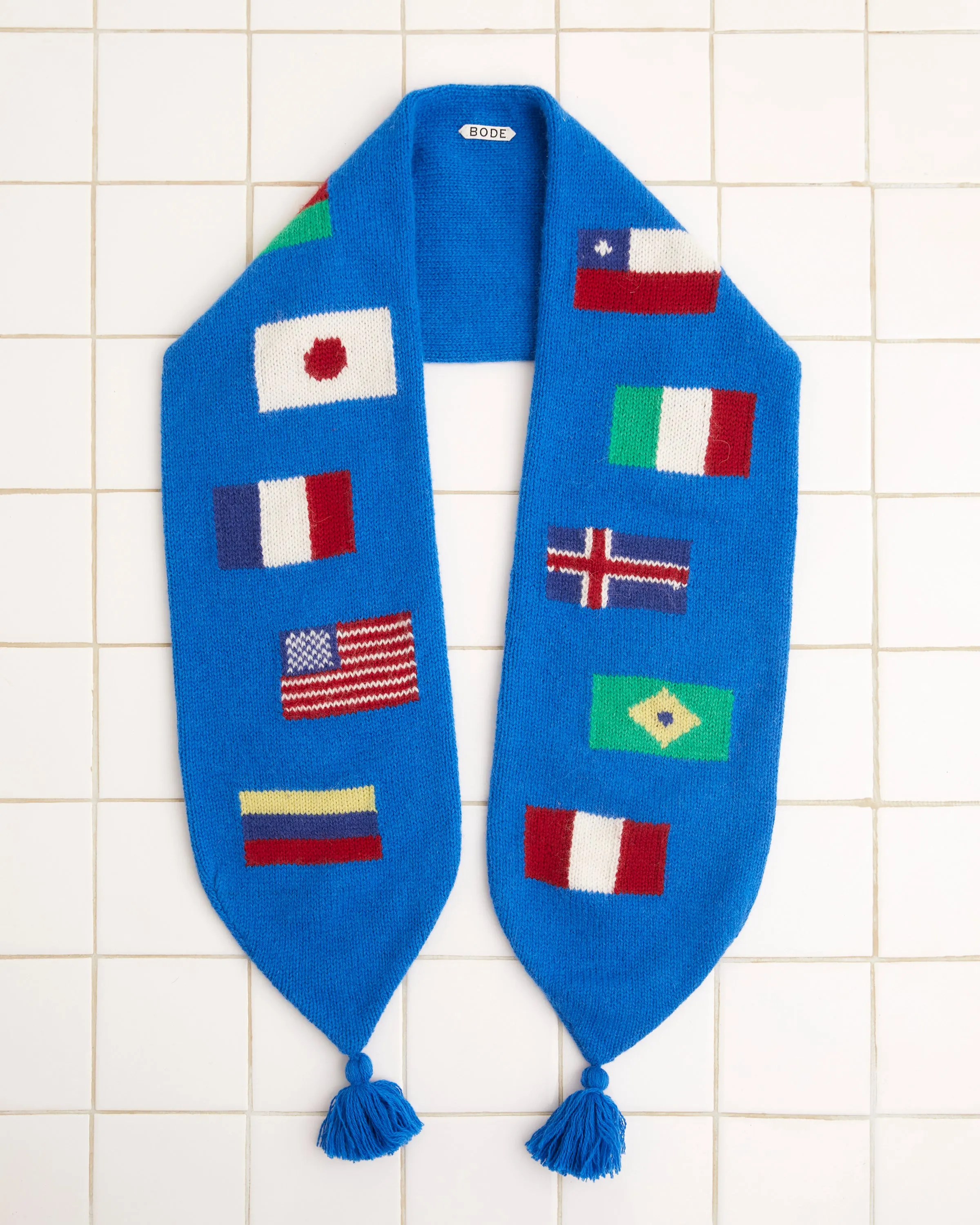 Round-the-World Scarf - Blue