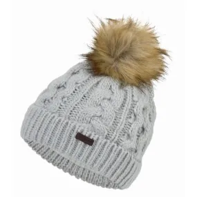 Schoffel Bakewell Ladies Hat/Scarf Set - Silver Grey