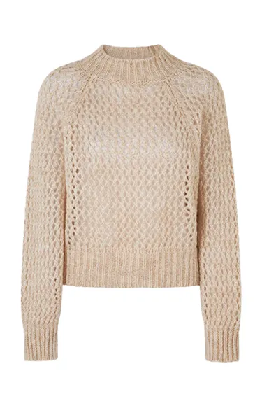 Second Female Open Weave Sweater Cream