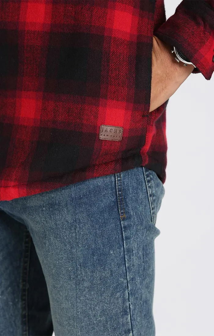 Sherpa Lined Brushed Flannel