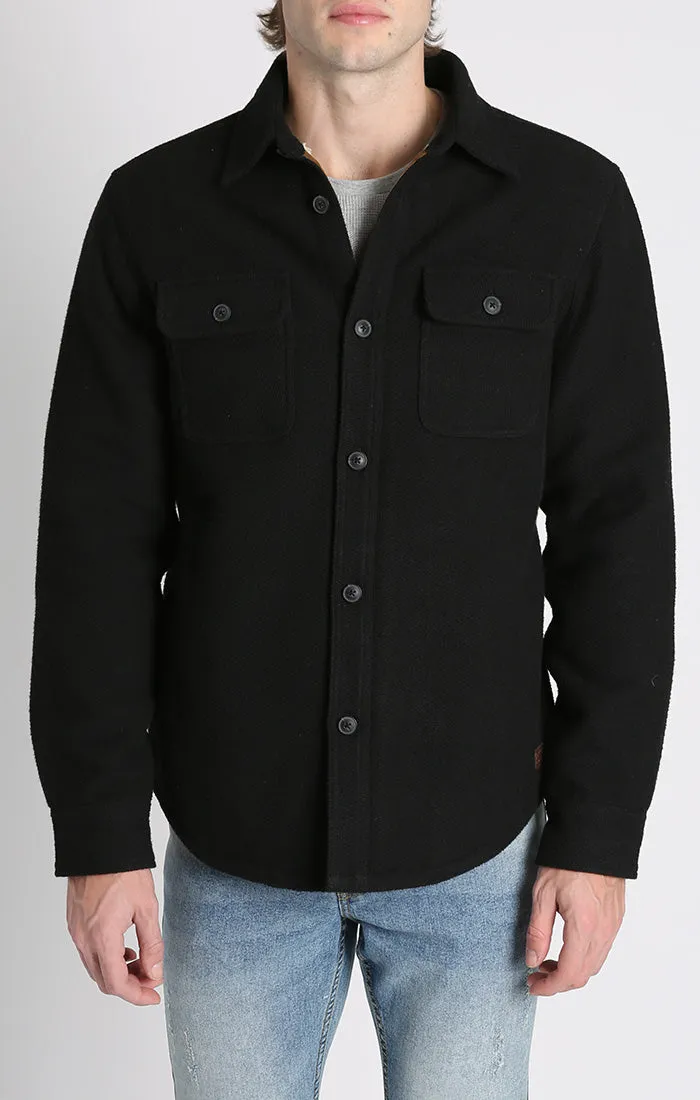 Sherpa Lined Wool Jacket