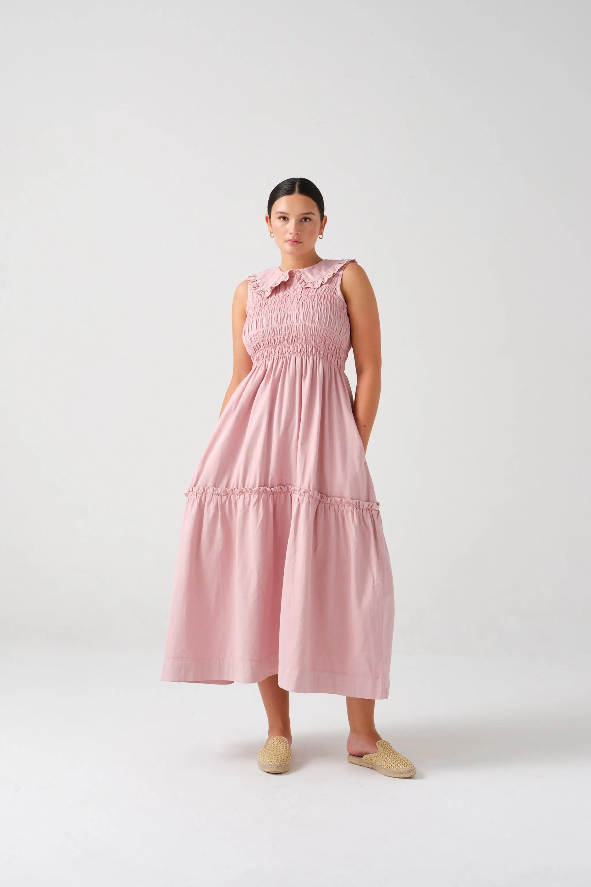 Sky Dress in Dusty Rose