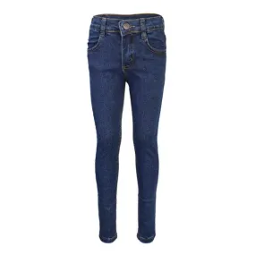 SMALL GIRLS' SLIM FIT DENIM TROUSER - NAVY BLUE