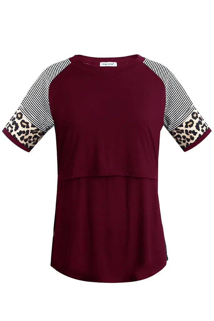 Smallshow Stylish Summer Nursing Tops