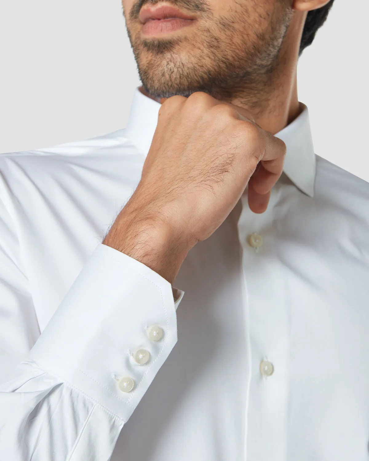 Soktas 3-Button Cuff Shirt - White