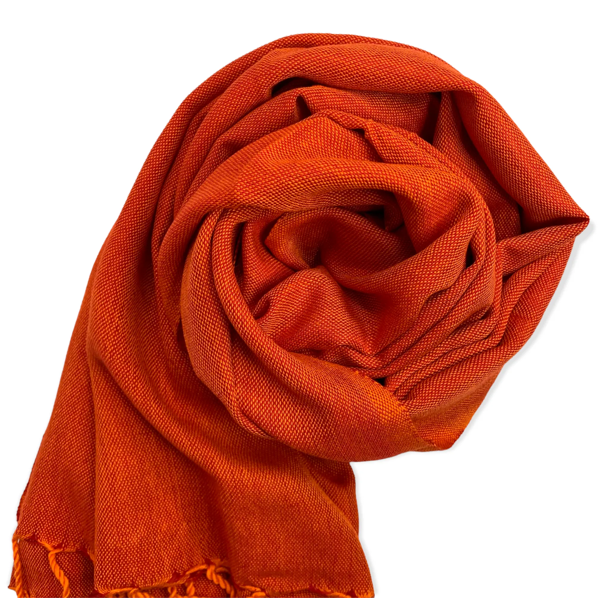 Solid Handwoven Scarf - Apricot