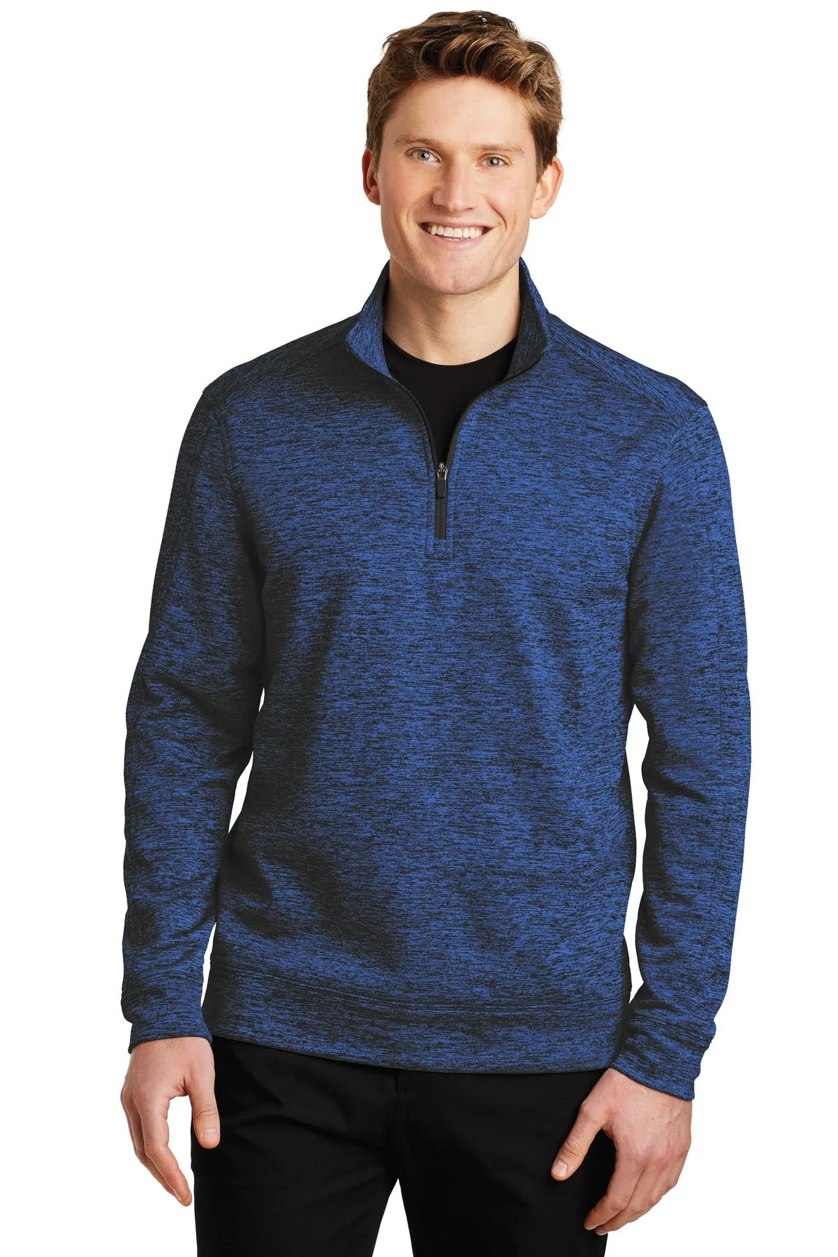 Sport-Tek® PosiCharge® Electric Heather Fleece 1/4-Zip Pullover. ST226