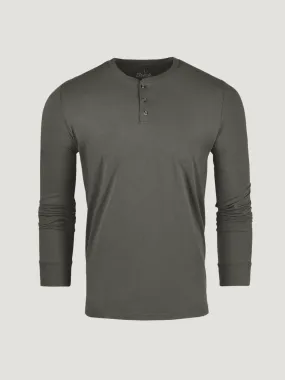 Stone Green Long Sleeve Henley