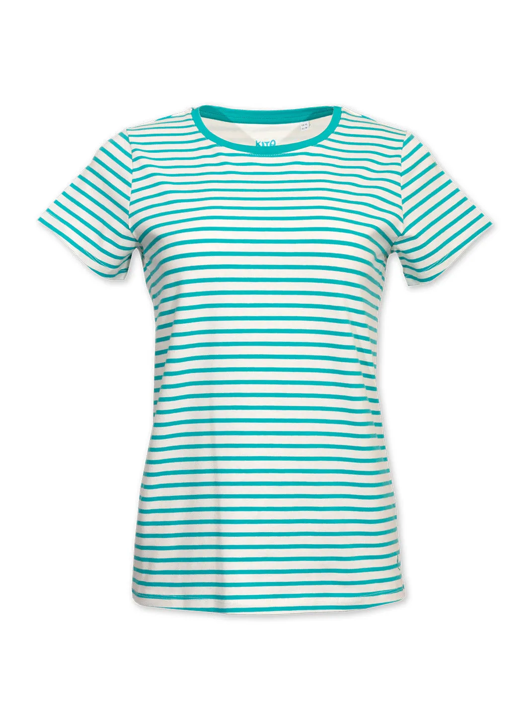 Tarrant jersey top aqua stripe