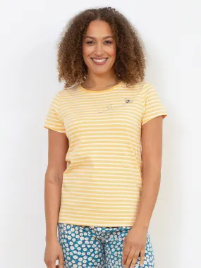 Tarrant jersey top yellow bee stripe