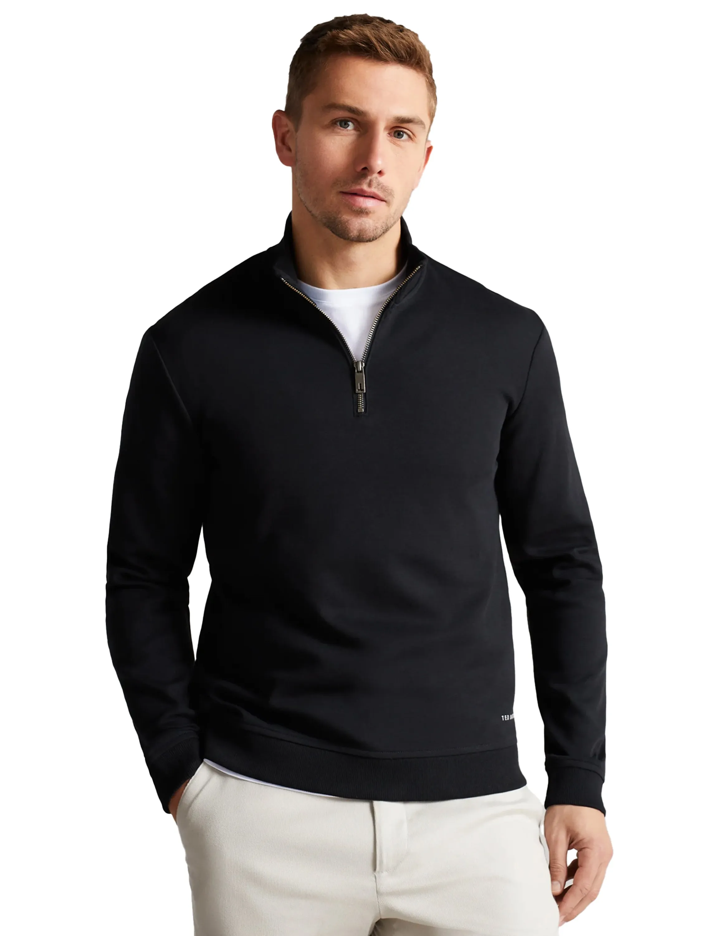 Ted Baker | Mens Half Zip Funnel Neck Sweat - Antram