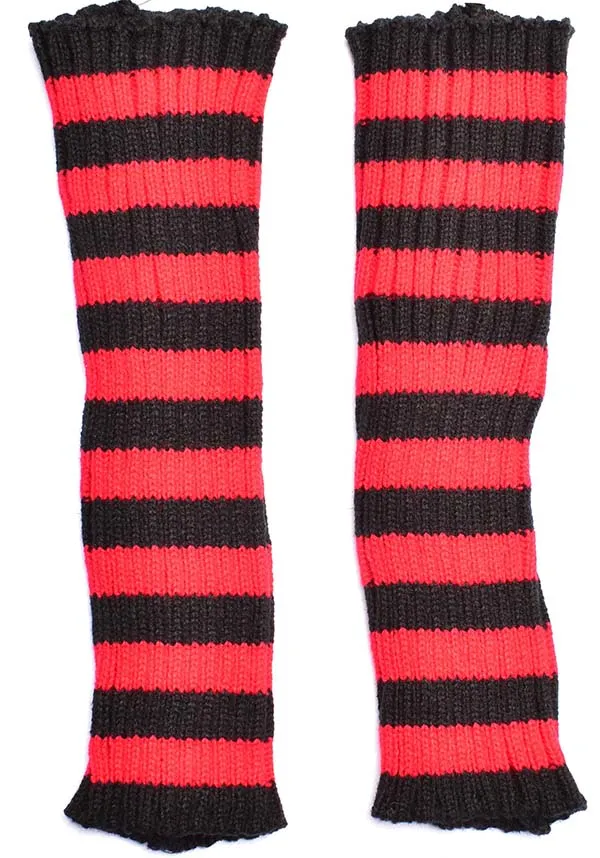 Tilly [Red Stripe] | ARM WARMERS