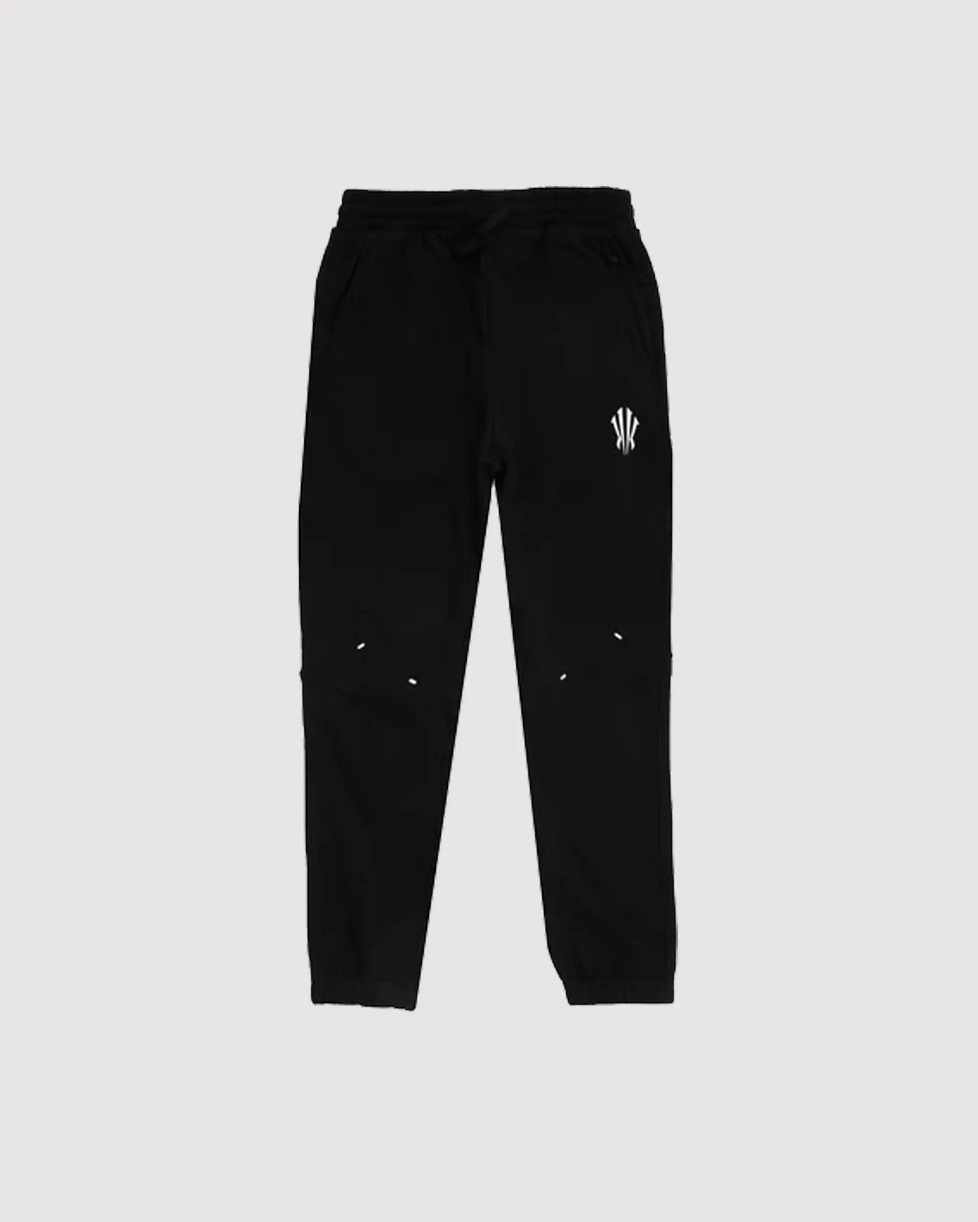 U KNIT TRACK PANTS "BLACK"