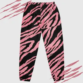 Unisex Pink Tiger Pattern Track Pants