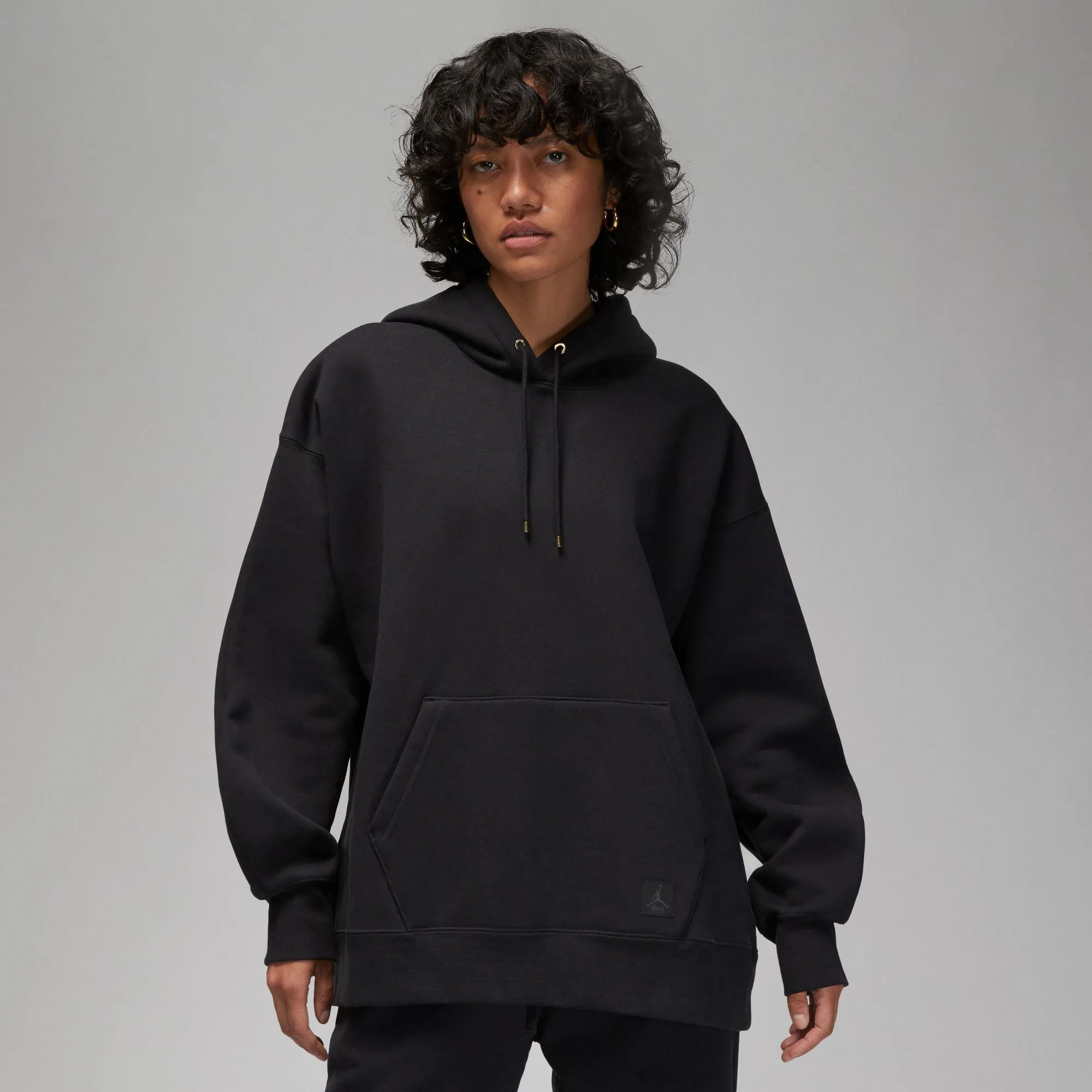 W FLIGHT PULLOVER FLEECE "BLACK"